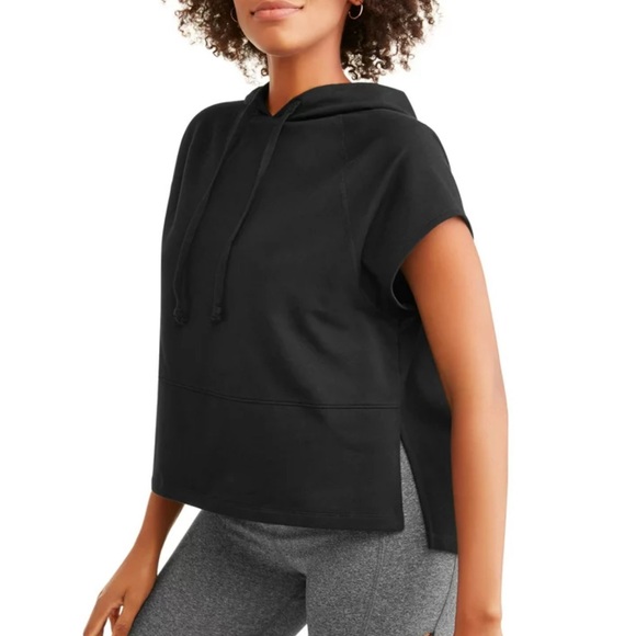 🦋4 for $20, or as marked. EUC- Avia French Terry Loose Fit Cropped Hoodie - Picture 1 of 6